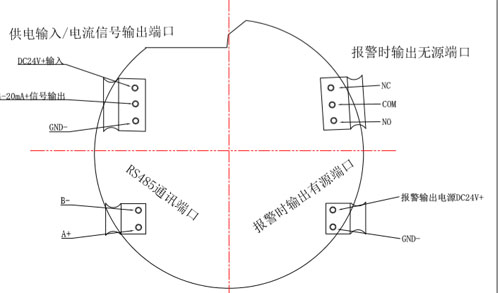 固定式气体检测仪接线图